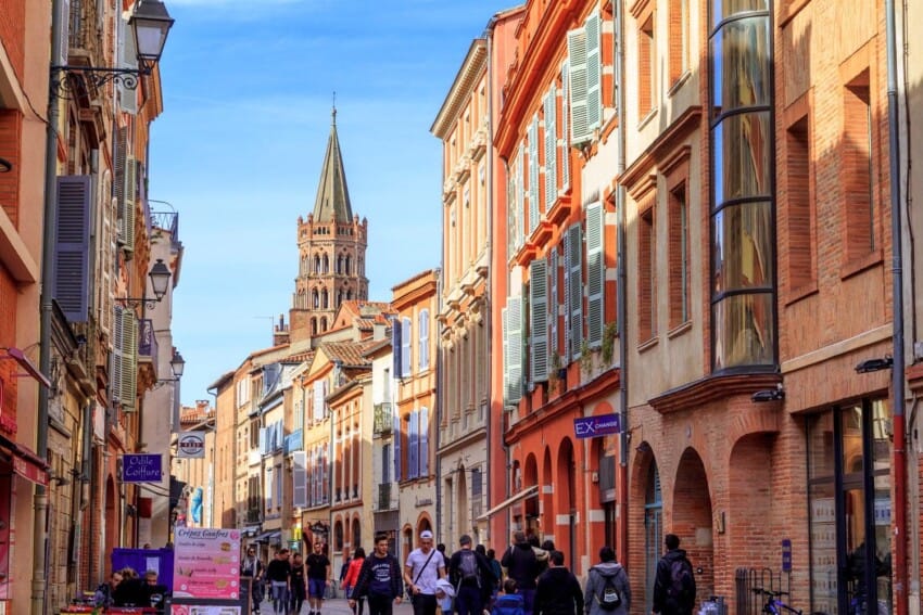 Rue commerçante de Toulouse